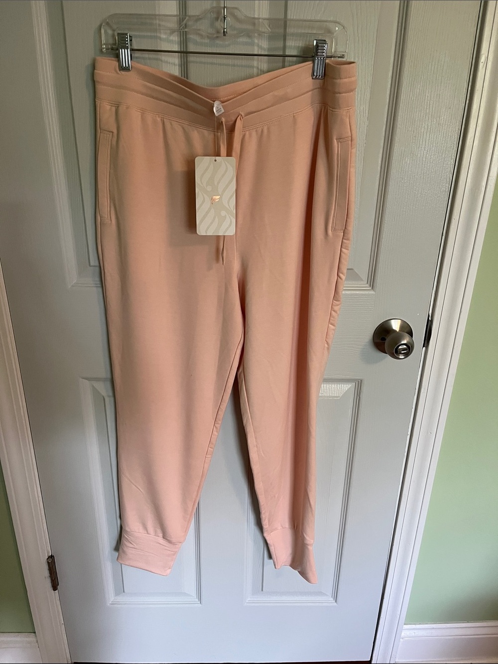 Fabletics Girls Peach Drawstring Joggers